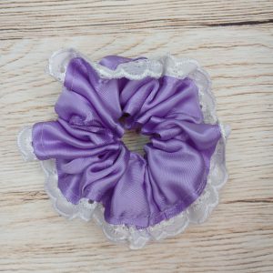 Lace Scrunchie Medium Lavender