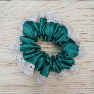 Lace Scrunchie Small Teal