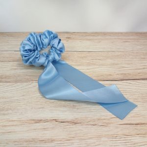 Long Tail Scrunchie Medium Sky Blue