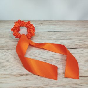 Long Tail Scrunchie Small Orange